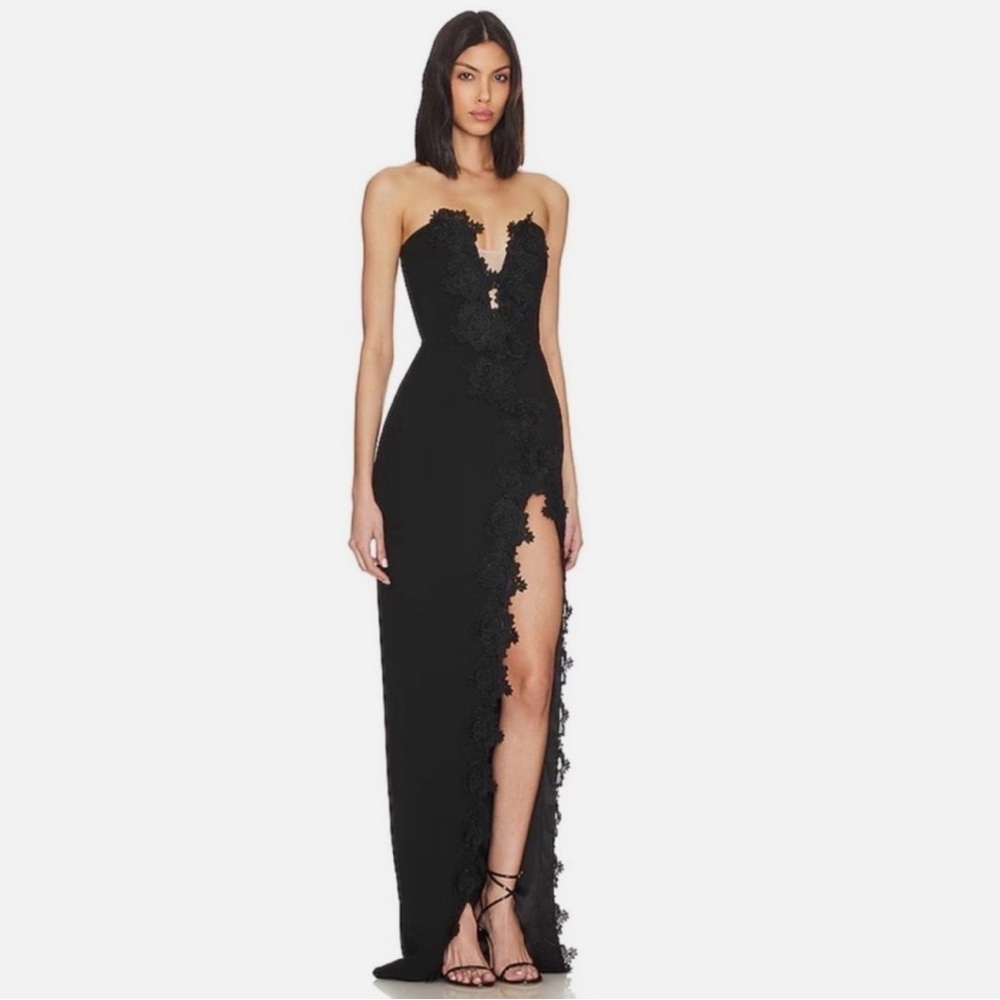 Sau Lee Florence Black Lace Dress - Picture 2 of 5